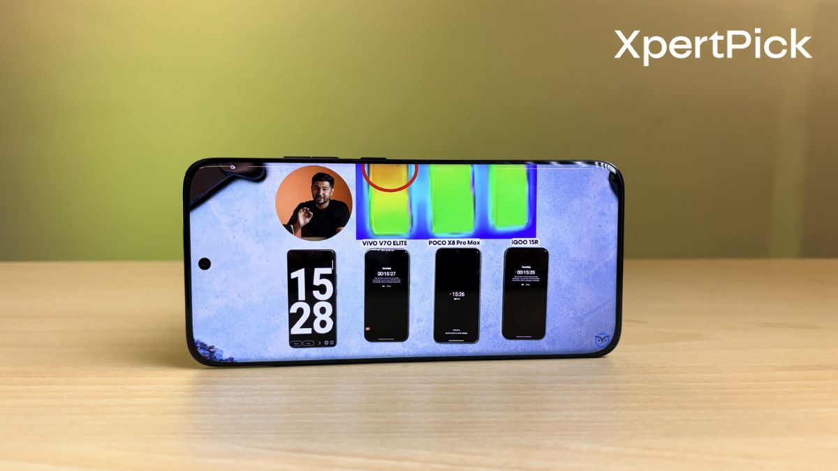 Moto Edge 70 Fusion playing a video playback endurance test during smartphone performance evaluation
